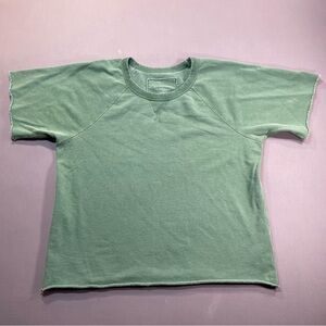 Outerknown California Series Short Sleeve Sweatshirt T, Rolled Hem/Cuff - Large